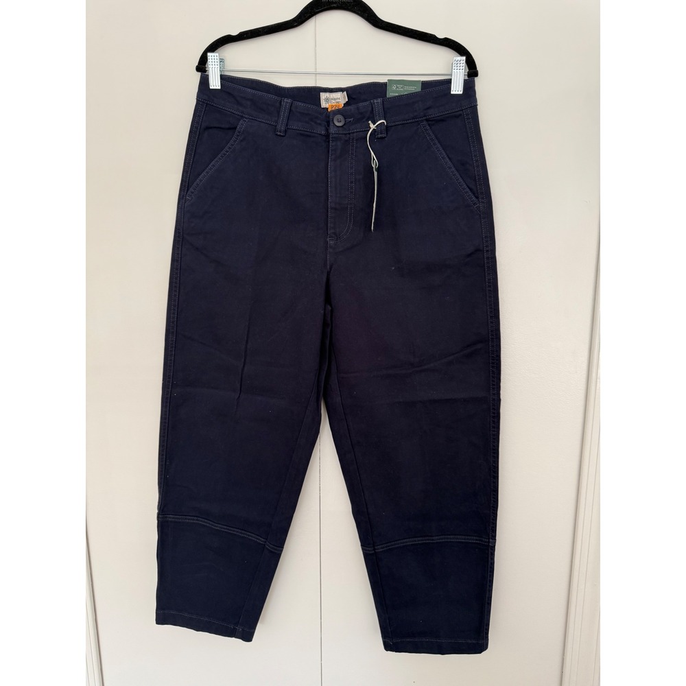 Alpine Design Womens Barrel Pant Deep Navy High Rise Cropped Utility ADW24905 12